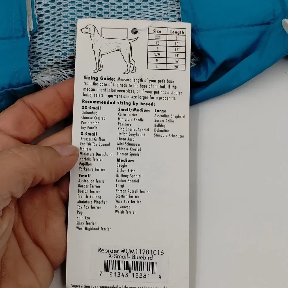 𝅺ZACK & Zoey Dog Stowaway Rain Jacket